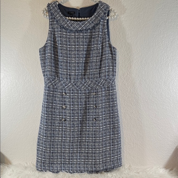 TALBOTS AMERICANA TWEED SHIFT DRESS Size 12 NEW - Picture 2 of 11